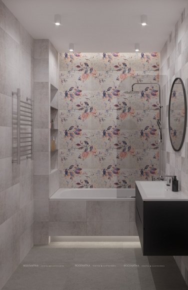 Дизайн Ванная в стиле Современный в бежевом цвете №13168