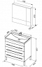 Комплект мебели для ванной Aquanet Верона 75 белый 3 ящика - изображение 7