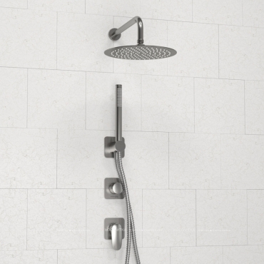 Смеситель для ванны с душем Wasserkraft Spree 1400 A1451.272.274.275.100.276 никель, на 2 потребителя - 5 изображение
