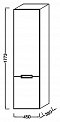 Шкаф-пенал Jacob Delafon Reve 45 см EB1141D-G1C белый глянцевый - 5 изображение