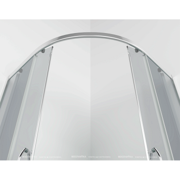 Душевой уголок Erlit Comfort 80х80 см ER0508T-C4 профиль серебро, стекло тонированное - 5 изображение