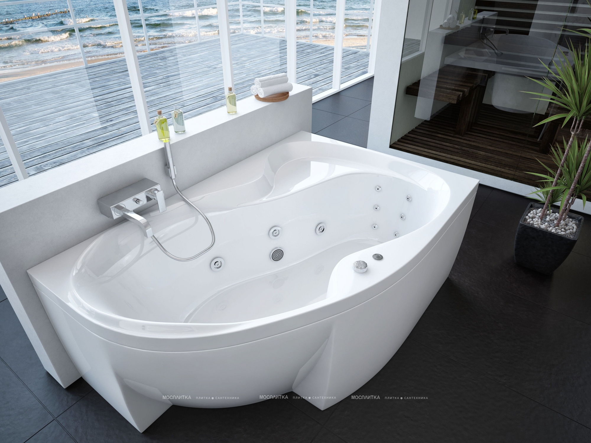 Акриловая ванна Aquatek Вега 170 см R на сборно-разборном каркасе - изображение 4