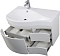 Комплект мебели для ванны Aquanet Nova Lite 75 см 242272, 2 ящика, белый - 4 изображение