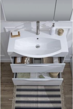 Комплект мебели для ванной Aquanet Франка 85 белый - 14 изображение