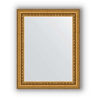 Зеркало в багетной раме Evoform Definite BY 1344 38 x 48 см, бусы золотые
