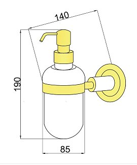Дозатор Boheme Murano 10912-W-CR для жидкого мыла, хром