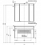 Комплект мебели для ванной Aquanet Августа 100 дуб сонома - 15 изображение
