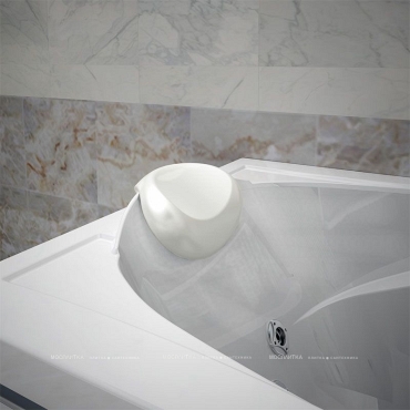 Подголовник для ванны Radomir круглый, белый - 2 изображение