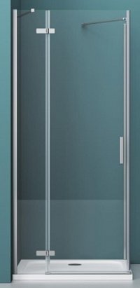 Душевая дверь BelBagno Kraft 90х195 см KRAFT-60/30-C-Cr-R профиль хром, стекло прозрачное