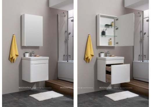 Комплект мебели для ванной Aquanet София 60 белый - 8 изображение