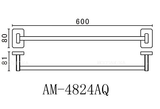 Полотенцедержатель Art&Max Gotico (Готико) AM-4824AQ - изображение 3