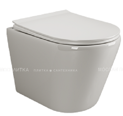 Комплект подвесной безободковый унитаз Ceramica Nova HighLight Rimless CN1804 с ультра-тонким сиденьем SoftClose + инсталляция Geberit Duofix 458.125.21.1 с кнопкой смыва хром - изображение 2