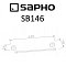 Полотенцедержатель Sapho Samba SB146 хром - 2 изображение