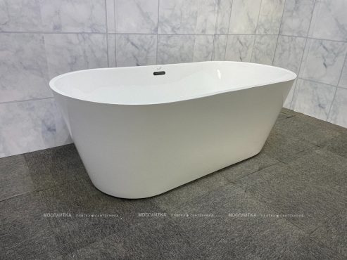 Акриловая ванна Ceruttispa Chika отдельностоящая 170x80 со сливом-переливом CT8558 - 6 изображение