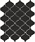 Керамическая плитка Kerama Marazzi Плитка Арабески глянцевый черный 26х30