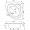 Акриловая ванна Vagnerplast MINI CATALINA 125x125 - изображение 8