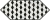 Керамическая плитка Kerama Marazzi Декор Келуш 4 черно-белый 14х34
