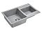 Мойка кухонная Paulmark Tandem PM238250-GRM серый металлик - 2 изображение
