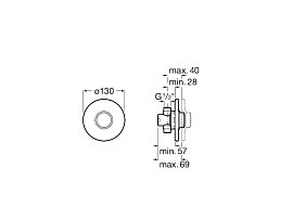 Сливной механизм для писсуара Roca Fluent ECO 5A9C24C00