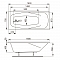Акриловая ванна Vagnerplast Aronia 160x75 - 7 изображение