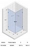 Душевой уголок квадратный Riho Scandic M209 80x80 см - 3 изображение