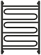 Полотенцесушитель водяной Сунержа Элегия+ 80х60 см 31-0205-8060 матовый черный - 2 изображение
