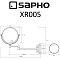 Косметическое зеркало Sapho X-Round XR005 хром - 2 изображение