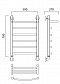 Полотенцесушитель водяной Aquanerzh лесенка дуга с полкой 70x50 - изображение 2