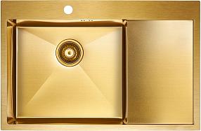 Кухонная мойка Paulmark Atlan PM217851-BGL брашированное золото
