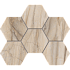 Керамогранит Estima Мозаика BR01 Hexagon 25x28,5 полир. 