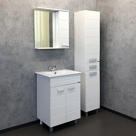 Зеркальный шкаф Comforty Модена М-60 00-00001639 белый матовый