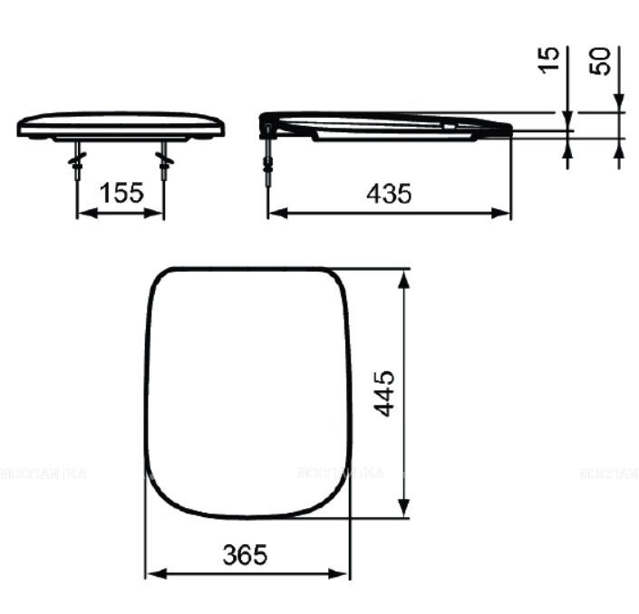 Крышка-сиденье Ideal Standard Esedra T318201 - изображение 3