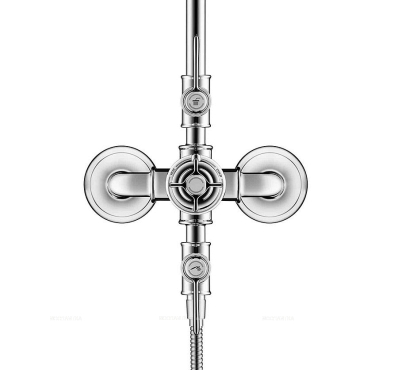 Душевая стойка AXOR Montreux Showerpipe 16572000, с термостатом, хром - 4 изображение
