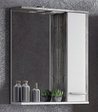 Зеркальный шкаф Corozo Лорена 75С, серый