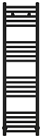 Полотенцесушитель водяной Сунержа Модус 120х30 см 31-0250-1230 матовый черный - изображение 2