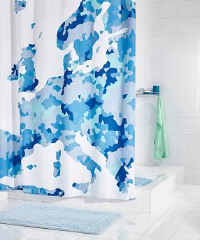 Штора для ванных комнат Ridder Europe синяя