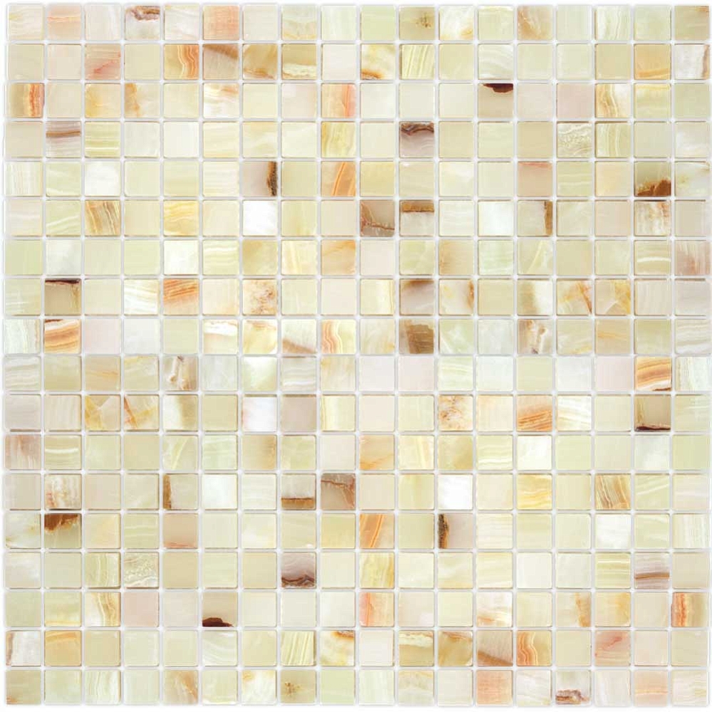 Мозаика Caramelle Onice Jade Bianco POL 15x15x7 
