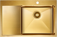 Кухонная мойка Paulmark Atlan PM217851-BGR брашированное золото