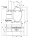 Комплект мебели для ванной Aquanet Опера 115 R 2 двери 2 ящика белый - изображение 15