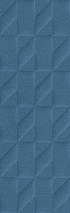 Керамическая плитка Marazzi Italy Плитка Outfit Blue Struttura Tetris 3D 25x76 