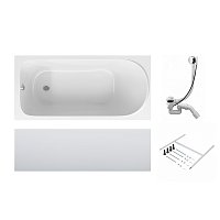 Акриловая ванна Am.Pm Sense W75A-170-070W-KL белая 170x70 с каркасом и сливом-переливом