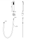 Душевой гарнитур BelBagno Luce LUC-DFS-NERO 1 режим, d 3,85 см., черный матовый - 2 изображение