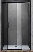 Душевая дверь Vincea Soft 120x195 см, VDS-3SO120CLB, профиль черный, стекло прозрачное
