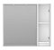 Зеркальный шкаф Brevita Balaton 90 см BAL-04090-01-П правый, с подсветкой, белый - 2 изображение