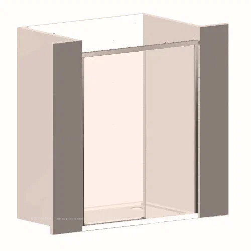 Душевая дверь Vincea Garda 110x190 см, VDS-1G110CH, профиль хром, стекло рифленое - 9 изображение