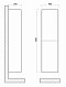 Шкаф-пенал Art&Max Family 40 см Family-1500-2A-SO-BL белый глянец - 4 изображение