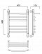 Полотенцесушитель водяной Aquanerzh лесенка дуга групповая с полкой 60x60 - 2 изображение