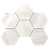 Мозаика Ametis DA00 Hexagon 25x28,5 непол. 10 мм 