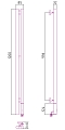 Полотенцесушитель электрический Сунержа Нюанс 2.0 120х8,5 см 051-0543-1253 состаренная латунь - 4 изображение