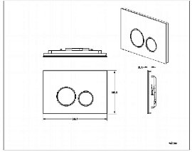 Панель смыва Aquatek Slim, KDI-0000029, черная, закаленное стекло